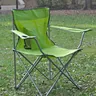 Green folding camp chair on grass (illustrative photo)