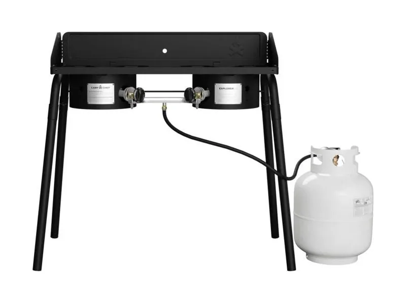 Camp Chef Explorer 2-Burner Stove for camp cooking – Camp Chef Explorer 2-Burner Stove, official product photo