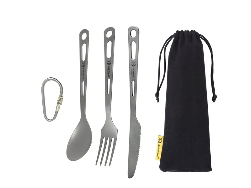 SilverAnt Titanium 3-Piece Cutlery Set (Knife, Fork and Spoon), official product photo