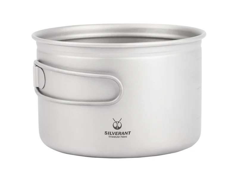 SilverAnt ultralight titanium camping pot, official product photo