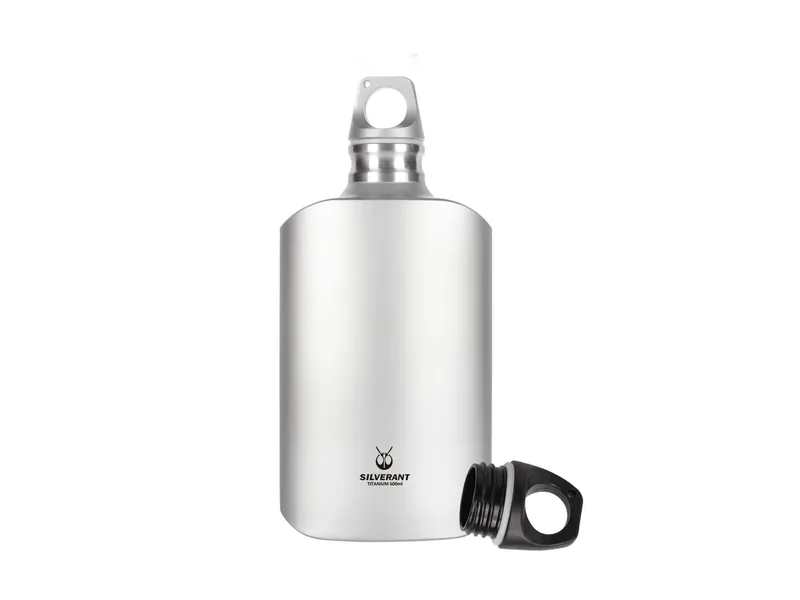 SilverAnt Ultralight Titanium Water Bottle 600 ml, Slim, official product photo