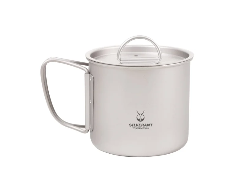 SilverAnt Ultralight Titanium Cup With Lid, official product photo