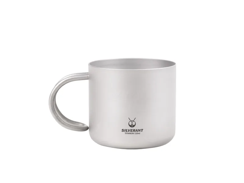 SilverAnt Titanium Double Wall Espresso Coffee Cup 110 ml, official product photo