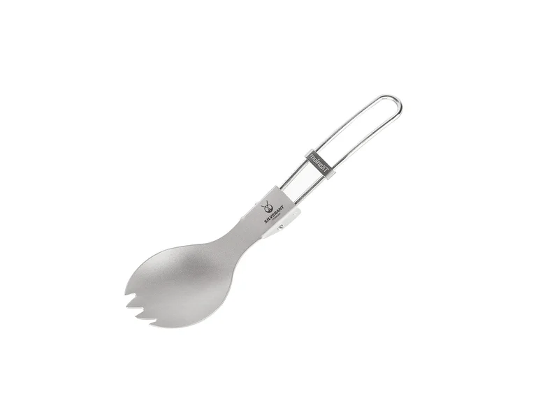 SilverAnt Ultralight Titanium Folding Spork & Spoon, official product photo