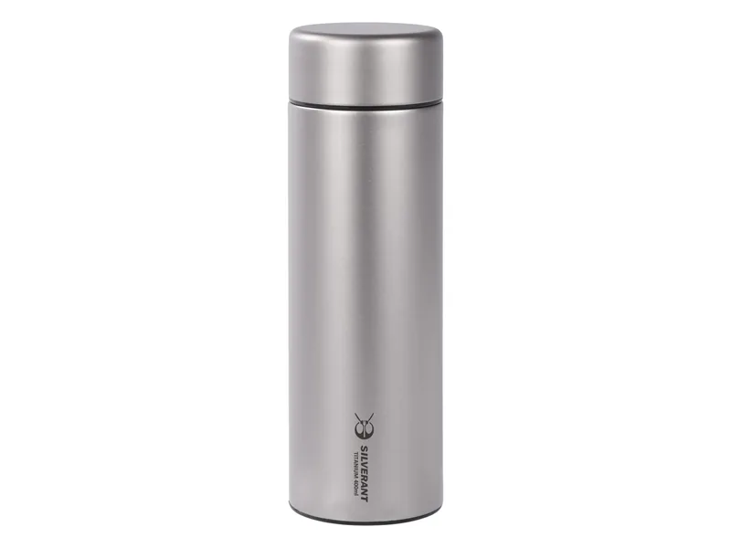 SilverAnt Titanium Double-Wall Insulated Thermos Flask (400 ml), official product photo