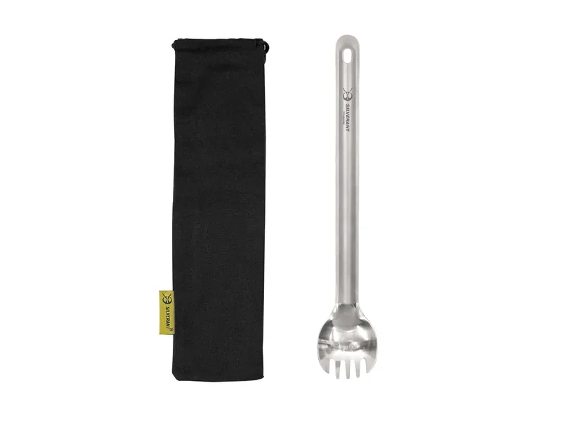 SilverAnt Long Handle Titanium Spork, official product photo