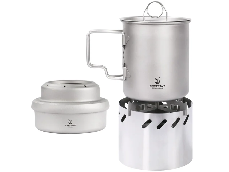 SilverAnt Titanium Multi-Fuel Stove & Cup Kit, official product photo