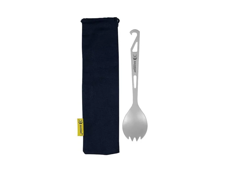 SilverAnt Ultralight Titanium Spork with Bottle Opener, official product photo