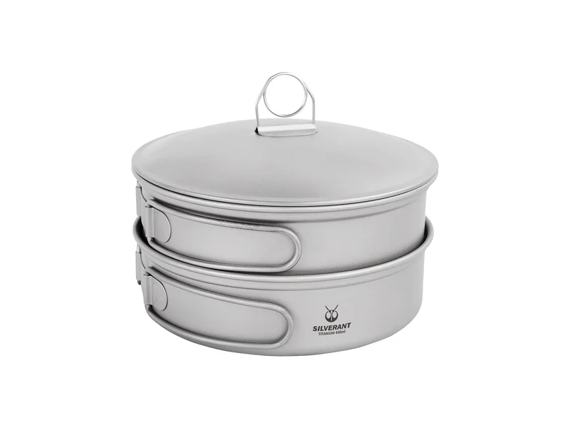 SilverAnt Ultralight 2-Piece Titanium Cookware Set, official product photo