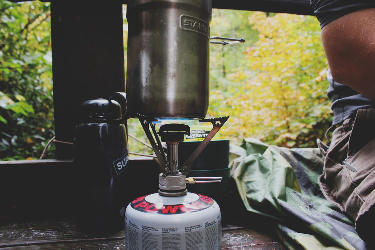 Illustrative photo of a camp cook setup outdoors