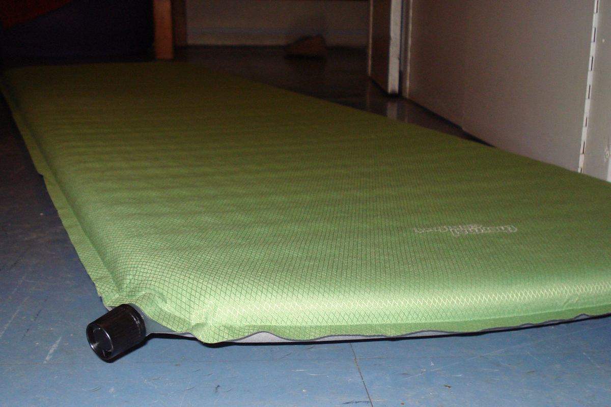Illustrative photo of camping sleep gear in a tent